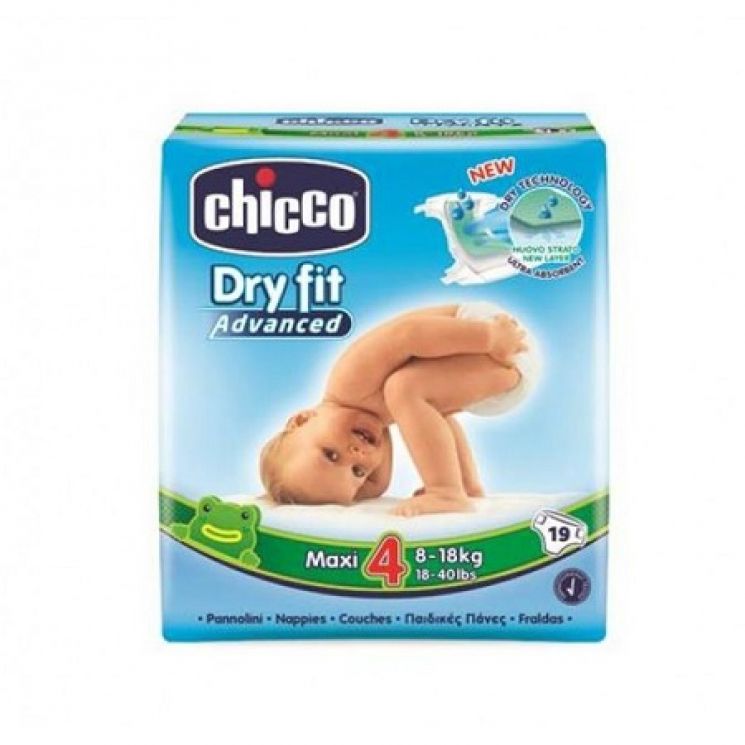 Chicco Dry Fit Advance Maxi 4 8-18Kg 19 Pezzi